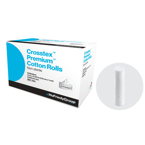 HuFriedy, Cotton Rolls, Non-Sterile Rev4Box/3Case 7/19, DNC