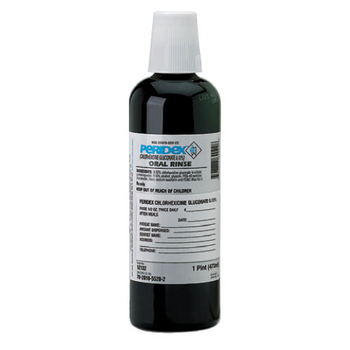 Peridex Oral Rinse, 16 oz. Bottle. 0.12% Chlorhexidine Gluconate, Mint