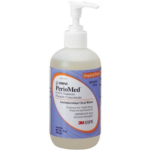 PerioMed Fluoride Rinse - Tropical Fruit, 10 oz. Bottle with Pump. 0.63%