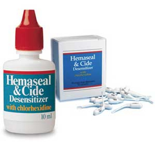 Hemaseal & Cide Desensitizer with 4% Chlorhexidine, 10 mL Bottle