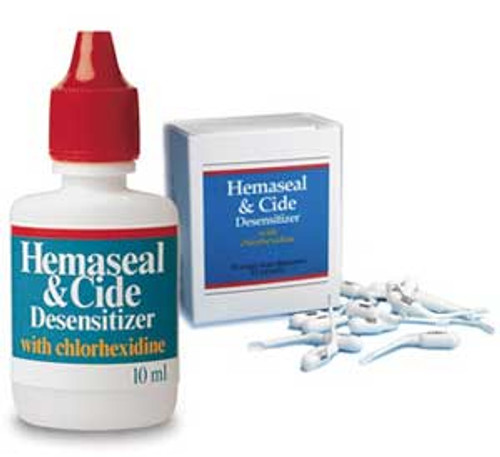 Hemaseal & Cide Desensitizer with 4% Chlorhexidine, Box of 50 - 0.1 mL Unit