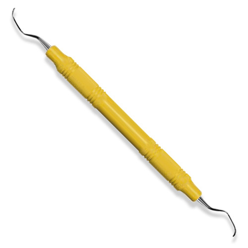 American Eagle #13/14S McCall Curette with 3/8' EagleLite Resin Yellow Handle
