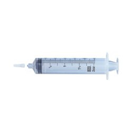 BD Luer-Lok 60 mL BD Syringe Tip. Graduation - 1 mL, 2 oz in 1/4 oz. Sterile