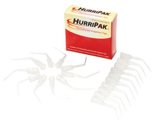 HurriPAK Periodontal Irrigation Tips - contains 20 disposable tips
