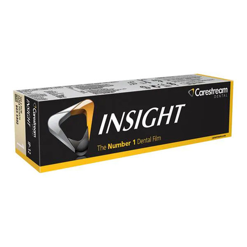 Insight IP-12 Size 1 - F-Speed, Periapical, 2-Film Paper Packets, 100/Box.