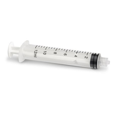 MARK3 Luer Lock Endo Irrigation Syringe 12cc 100/Pk. Non-sterile, compatible