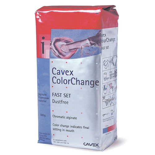 Cavex ColorChange Alginate - Fast Set, Dust-Free, Color-Change, Spearmint