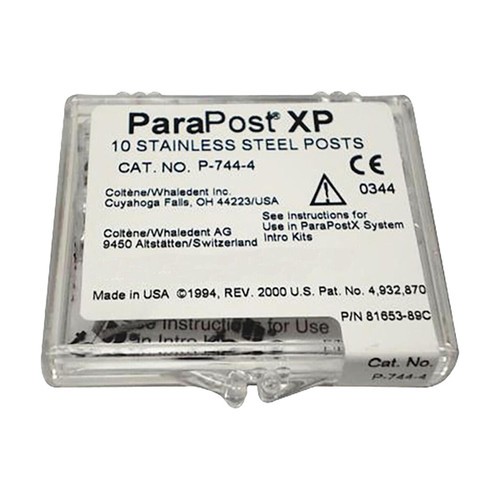 ParaPost XP P744-4 yellow .040' (1.0mm) stainless steel post, 10 post refill