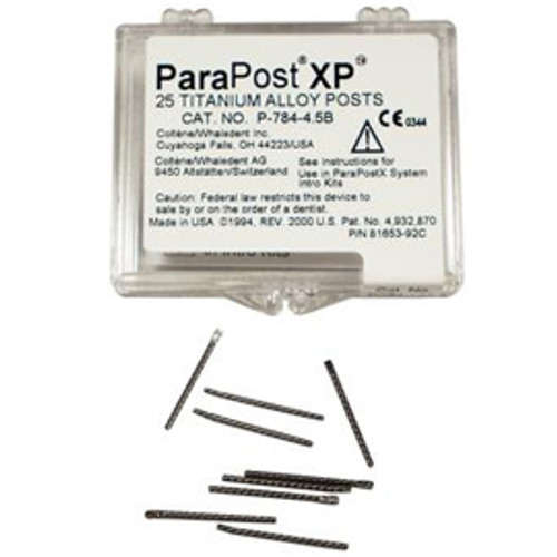 ParaPost XP P784-7 green .070' (1.75mm) titanium post, 10 post refill