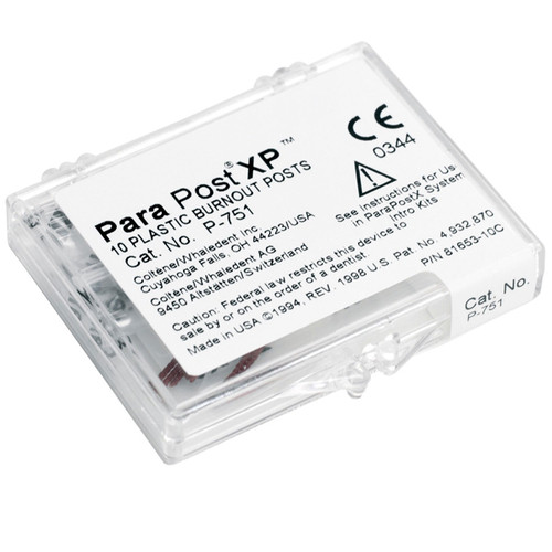 ParaPost XP P751-4 yellow .040' (1.0mm) plastic burnout post, 10 post refill