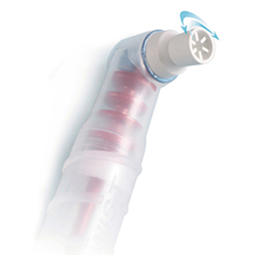 Twist Prophy Angles with Soft Cup, White. 90 degree reciprocating prophy angle