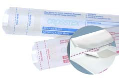 Crosstex 2.50' x 1.50' x 10.50' self-sealing paper autoclave bag with built-in