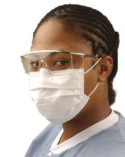 Ultra Sensitive Earloop Mask - White 50/Bx. Fluid Resistant Outer Layer