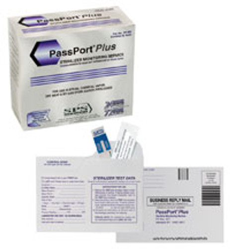 Passport Plus Sterilizer Monitoring, Read-out Mail-in Biological Indicator