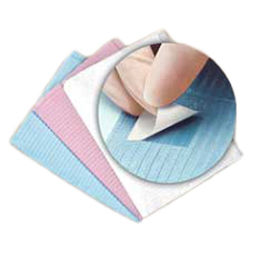Sani-Tab Self-Adhesive Towel, Econoback: Blue plain rectangle (13' x 19') 2 ply