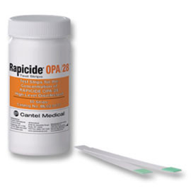 Rapicide OPA/28 Test Strips 50/Pk. Verifies the proper concentration quickly