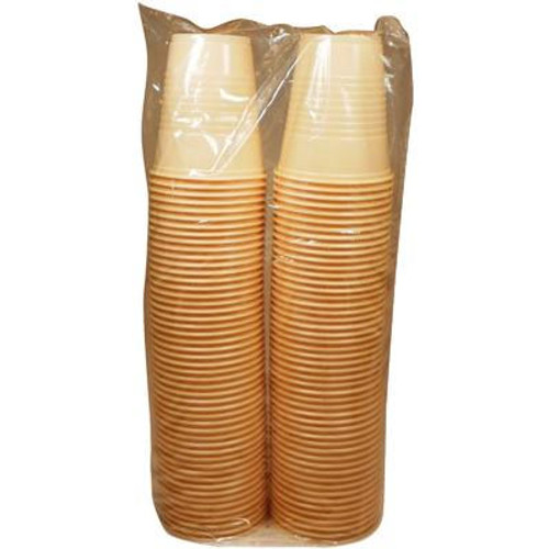 Crosstex Beige 5 oz. Plastic Cups, Case of 1000