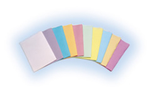 Professional Regular Blue plain rectangle (13' x 19') 3 Ply Paper Patient Bibs