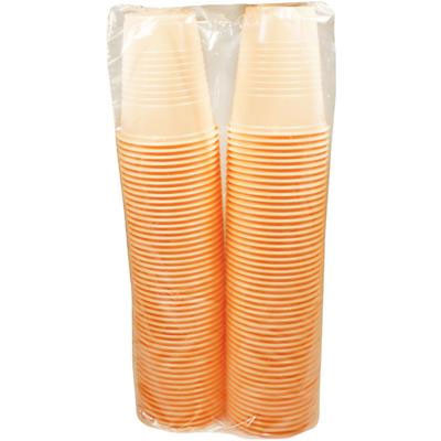 Crosstex Peach 5 oz. Plastic Cups, Case of 1000