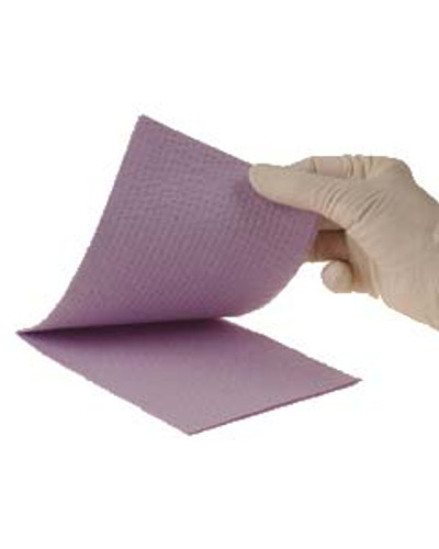 Advantage Plus Lavender Patient Bibs plain rectangle (13' x 18'), 3 Ply Paper/1