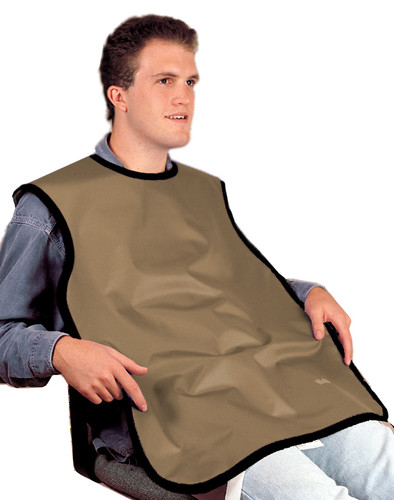 Flow X-Ray Adult (24' x 26') Lead Bib Apron Without Collar - BEIGE, 0.3mm Lead