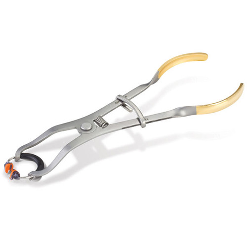 Composi-Tight Gold Ring Placement Forceps, Ivory-Type. For easy placement