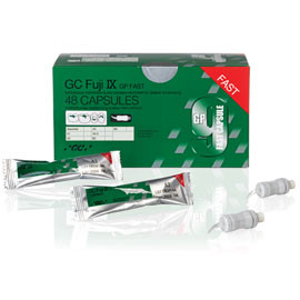 GC Fuji IX GP FAST A3 Capsules, 50/Pack. EXPORT PACKAGE. Self-Cure Glass Ionomer