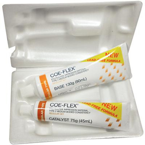 Coe-Flex Regular Set Regular Body - Refill Package, Lead-Free Rubber Base