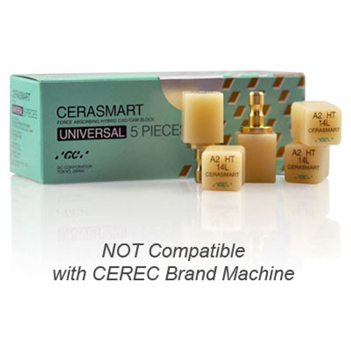 CERASMART Universal Size 14L, Shade A2, LT block, pack of 5 blocks