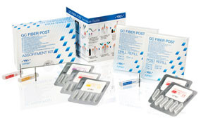 GC Fiber Post 1.0 mm Refill. Radiopaque Esthetic Posts, Pack of 10