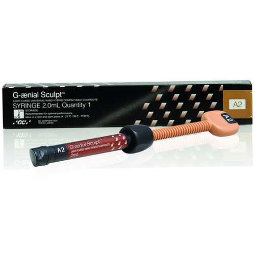 G-aenial Sculpt A2 Syringe Refill, 2 mL 1/Pack. Light-Cured, Universal Nano