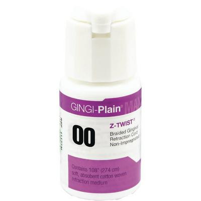 Gingi-Pak MAX Z-Twist Gingi-Plain MAX Z-Twist Weave - #00 Very Thin Plain, 100%