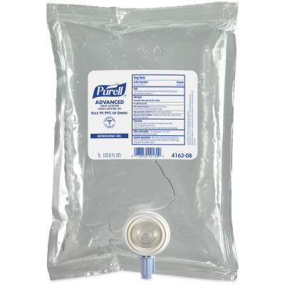 Purell Advanced Hand Sanitizer Gel, 1000ml Refill. For Purell NXT Dispenser. Green Certified.