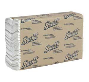 Infection ControlScott 10.125' x 13.15' C-fold Towels, Case of 2400 Towels