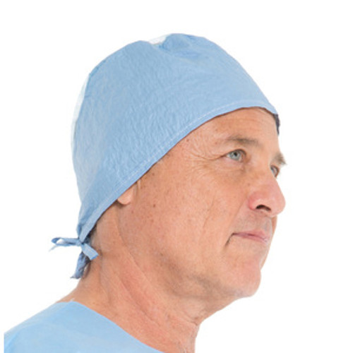 Kimberly-Clark Surgical Caps 100/Pk. Universal Size, Blue. Made from KAYCEL