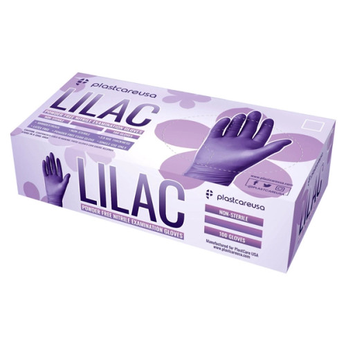 Infection ControlPurple Nitrile-Xtra Powder-Free Exam Gloves, Medium, 12' extended length
