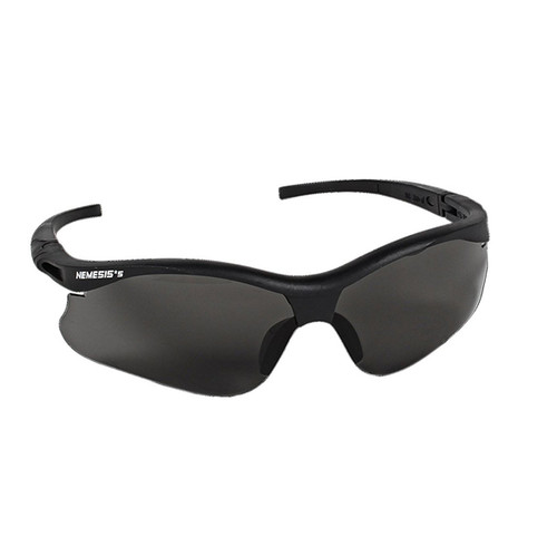 Infection ControlNemesis Safety Eyewear Safety Eyewear -Smoke Hard Coat, Black frame with black