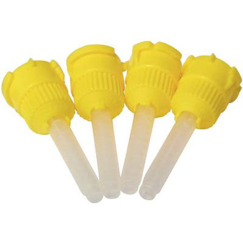 House Brand Yellow T-Style Mixing Tips, Small 4.2mm, 48/Pk