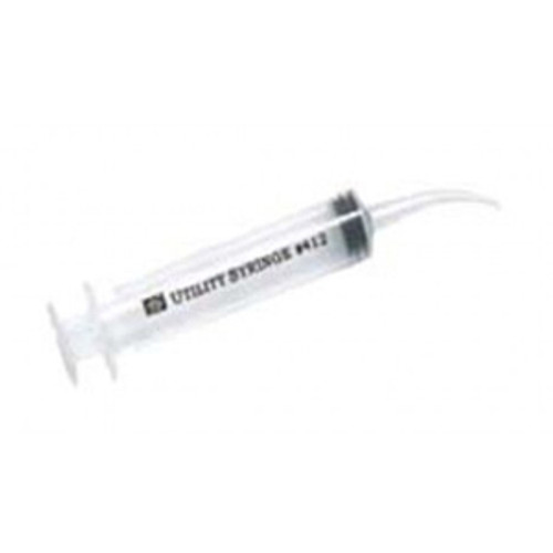 House Brand Utility Syringes with Curved Tip - 12cc, 50/box. Non-Sterile