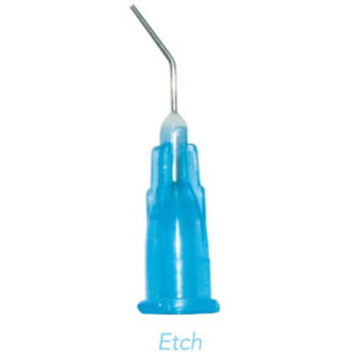 House Brand Blue 25 gauge Etchant Tips - Pre-Bent Applicator Needle Tips