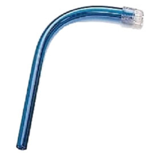 House Brand Saliva Ejectors Blue/Clear with Wire-Reinforced Tube, Plastic