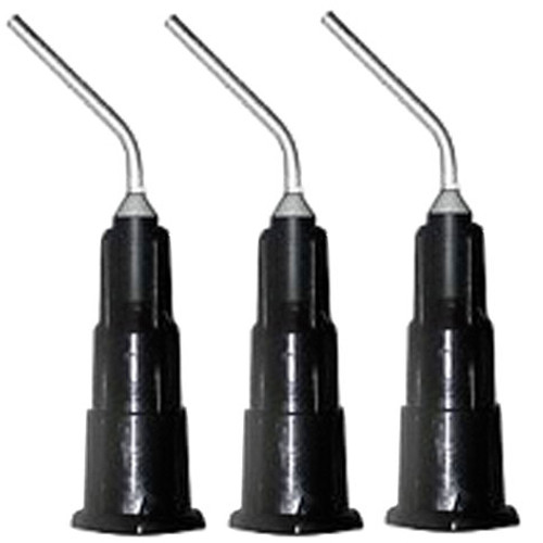House Brand Pre-Bent Applicator Needle Tips, 19 gauge, Black, 100/Pk.
