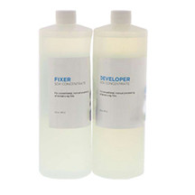 Infection ControlHouse Brand Fixer & Developer Concentrate, 25.6 oz bottle of each. For Manual