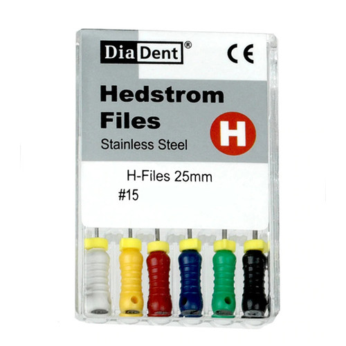 Infection ControlHouse Brand #15, 25 mm Stainless Steel Hedstrom File (H-File) ISO sized