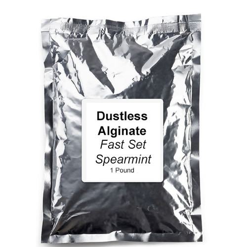 Infection ControlHouse Brand Dustless Alginate Fast Set, Spearmint Flavored, 1 pound bag