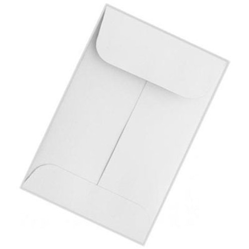 House Brand X-Ray Coin Envelopes, White 2-1/4' x 3-1/2', 500/Bx