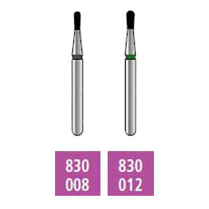 Infection ControlHouse Brand FG 830.010 Medium, Pear, Single Use Diamond Bur, 10/Pk