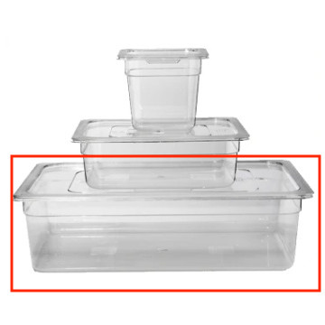Infection ControlHouse Brand Clear 6' x 12-3/4' x 21' (20.6 qt) Instrument Soaking Tray