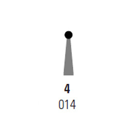 Infection ControlHouse Brand #4 RA (Right Angle) Latch Round Carbide Bur. Package of 10 Burs