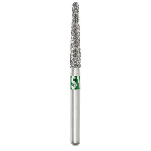 House Brand FG 856L.018 Coarse, Round End Taper, Single Use Diamond Bur, 10/Pk